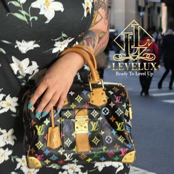 💎✨BEAUTIFUL✨💎Authentic Louis Vuitton Speedy 30 Monogram Multicolor Black - Picture 1 of 14